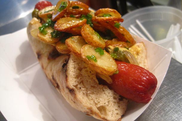Potatoe Covered Hot Dog